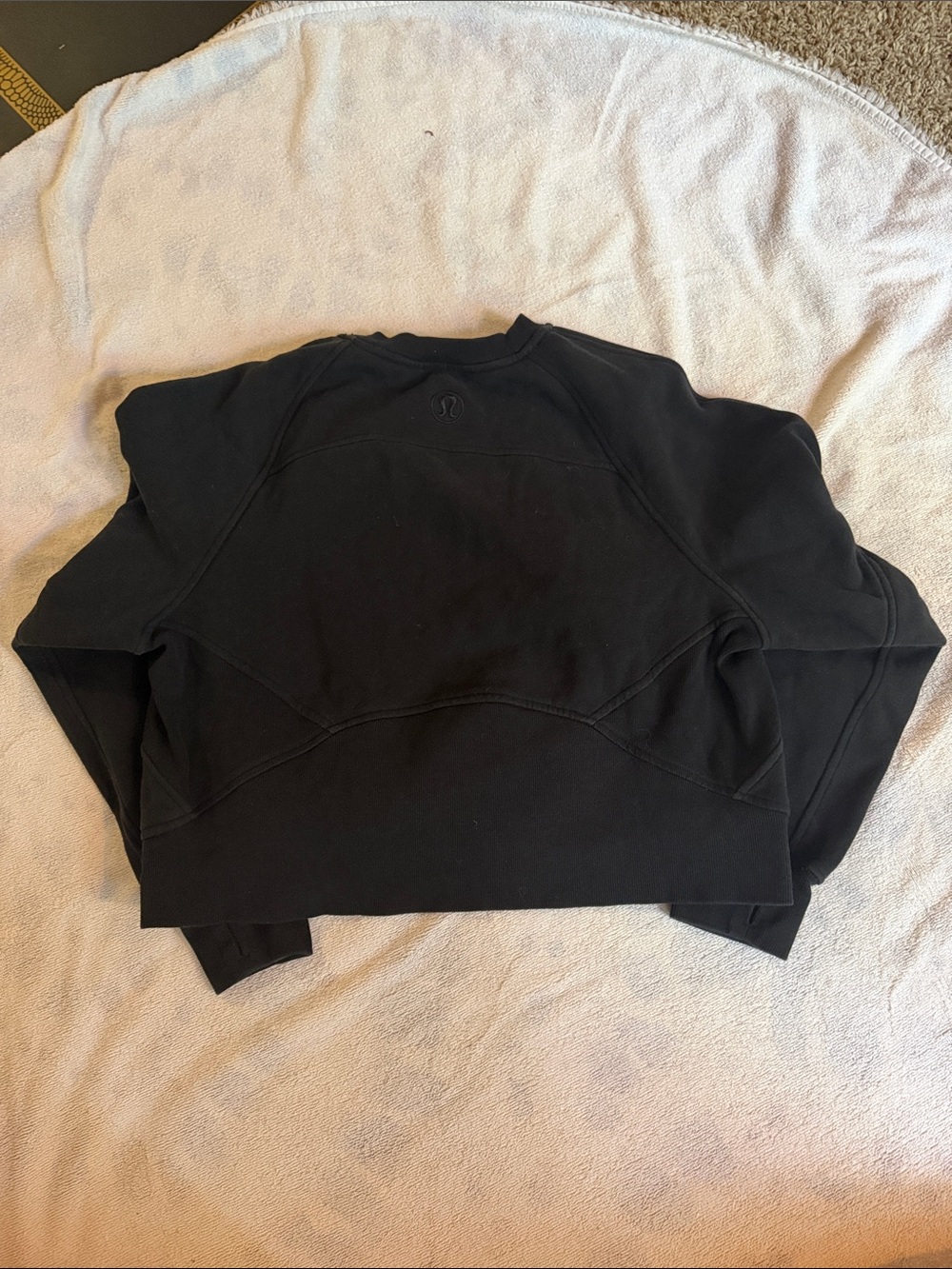 lululemon athletica Black Raised Logo Crew Sweatshirt - Picture 4 of 5